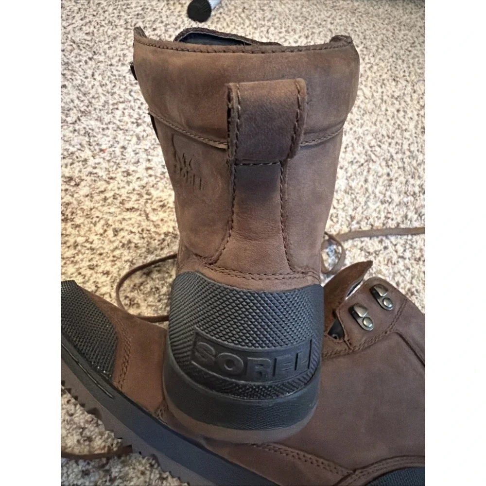 New SOREL ANKENY II HIKER PLUS Waterproof Boots Men's Brown Sz 11 US 44 EU